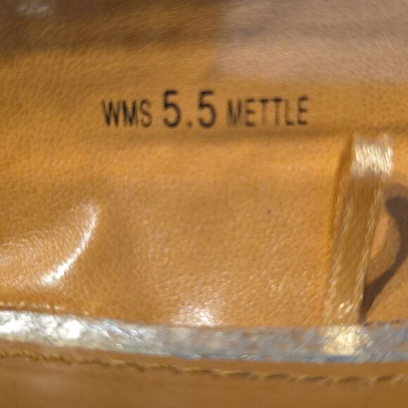 BRAND NEW REPORT METTLE SILVER DISTRESSED WOMEN'S FLAT - Picture 10 of 16